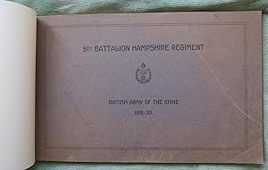 51st Battalion Hampshire Regiment British Army of the Rhine 1919 -1920