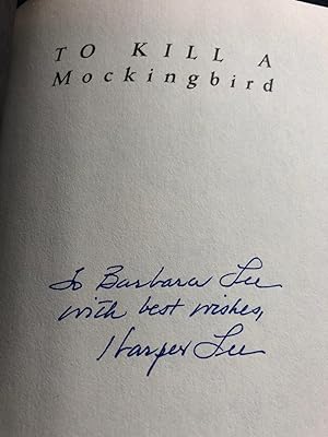 To Kill a Mockingbird (SIGNED First Printing) with handwritten Signed Lee letter