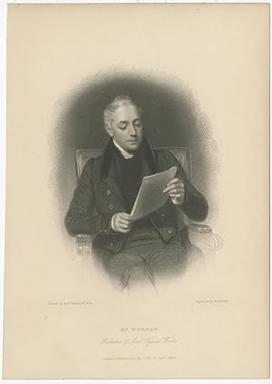 Antique Portrait of Mr. Murray by Finden (1833)