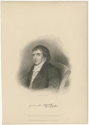 Antique Portrait of William Gifford by Finden (1833)