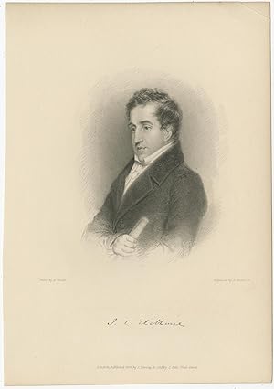 Antique Portrait of John Cam Hobhouse by Hopwood (1834)