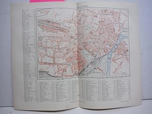 Meyers Antique Colored Map of KASSEL (1890)