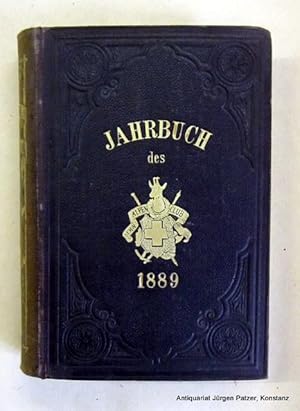 Imagen del vendedor de Fnfundzwanzigster (25.) Jahrgang. 1889-1890. Bern, Verlag der Expedition des Jahrbuchs des S.A.C., 1890. Mit 15 Abbildungen im Text u. 15 teils gefalteten bzw. doppelblattgroen Tafeln in farbiger Lithographie (3), Holzstich u. Fotografie; ohne die lose beigegebene Beilagenmappe. XII, 744 S. Brauner Or.-Lwd. mit Gold- u. Blindprgung auf den Deckeln sowie reicher Rckenvergoldung; Rcken etwas verblasst. a la venta por Jrgen Patzer