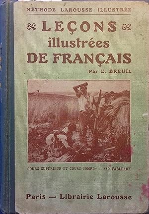 Imagen del vendedor de Leons illustres de franais. Cours suprieur et complmentaire. 110 tableaux. Vers 1920. a la venta por Librairie Et Ctera (et caetera) - Sophie Rosire