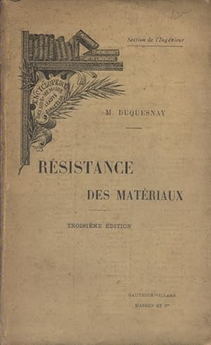 Résistance des matériaux. Vers 1900.