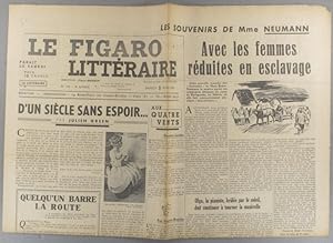 Image du vendeur pour Le Figaro littraire N 154. Julien Green - Dominique Arban. -Suite des souvenirs de Mme Neumann 2 avril 1949. mis en vente par Librairie Et Ctera (et caetera) - Sophie Rosire