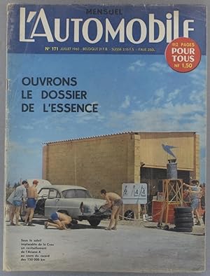 L'Automobile pour tous N° 171. Ouvrons le dossier de l'essence. Juillet 1960.