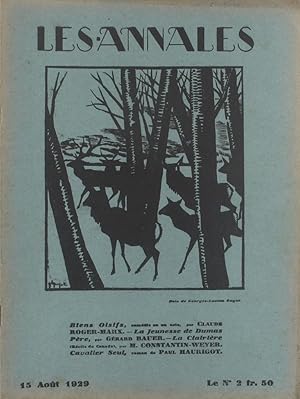 Seller image for Les Annales politiques et littraires N 2340 : Grard Bauer - Claude Roger-Marx - Maurice Constantin-Weyer - Paul Haurigot 15 aot 1929. for sale by Librairie Et Ctera (et caetera) - Sophie Rosire