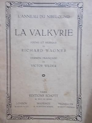 Immagine del venditore per La Valkyrie. L'anneau du Nibelung. Livret seul. Vers 1960. venduto da Librairie Et Ctera (et caetera) - Sophie Rosire