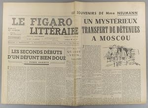 Image du vendeur pour Le Figaro littraire N 155. Pierre Gaxotte - Paul Guth. - Suite des souvenirs de Mme Neumann 9 avril 1949. mis en vente par Librairie Et Ctera (et caetera) - Sophie Rosire