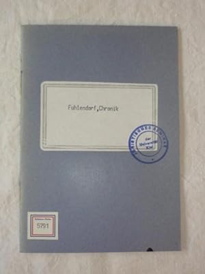 Bild des Verkufers fr Die Chronik des Jrgen Fuhlendorf. zum Verkauf von Antiquariat Diderot