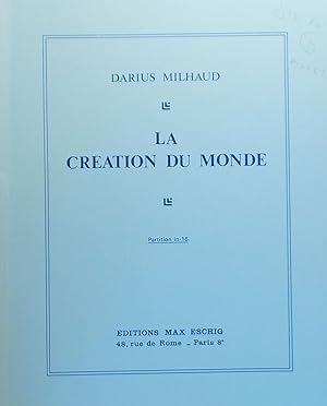 La Creation du Monde, Partition in-16 (Miniature Score)