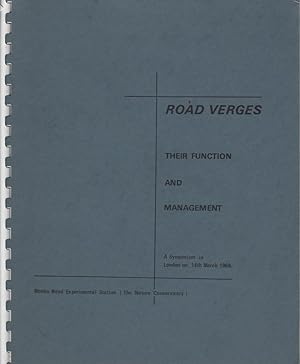 Road Verges - Their Function and Management (Symposium Proceedings)