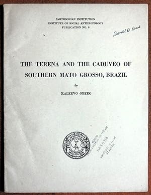 Seller image for The Terena and the Caduveo of Southern Mato Grosso, Brazil for sale by GuthrieBooks