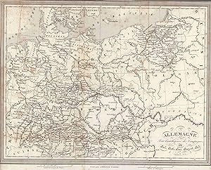 Seller image for Allemagne .Pour l'intelligence des Campagnes de 1805, 1806, 1807, 1809 et 1813. Stahlstich von 1834. for sale by ANTIQUARIAT Franke BRUDDENBOOKS