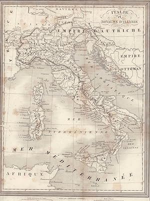 Seller image for Italie et Royaume d' Illyrie. Stahlstich von 1834. for sale by ANTIQUARIAT Franke BRUDDENBOOKS