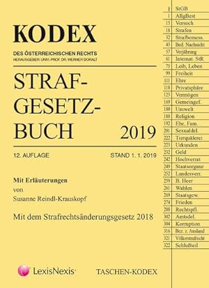 Seller image for Taschen-Kodex Strafgesetzbuch 2019: mit Erluterungen : Mit Erluterungen. Mit dem Strafrechtsnderungsgesetz 2018 for sale by AHA-BUCH