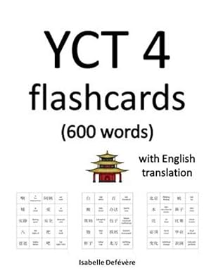 Image du vendeur pour YCT 4 flashcards (600 words) with English translation mis en vente par GreatBookPrices
