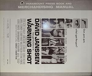 Seller image for Warning Shot Pressbook 1967 David Janssen, Ed Begley for sale by AcornBooksNH