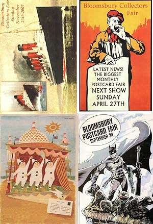 Batman Circus Clowns Newspaper Vendor Batman 4x Advertising Postcard s