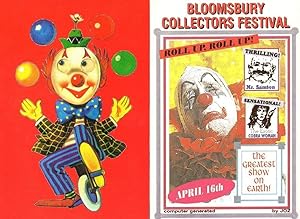 Circus Clown The Cobra Snake Freak Woman 2x Advertising Postcard s