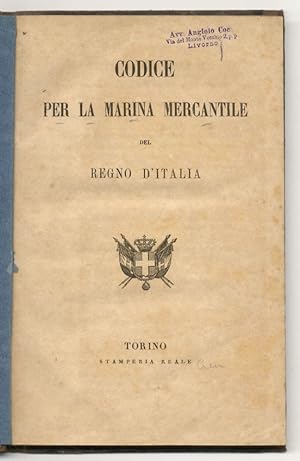 Codice per la marina mercantile del Regno d'Italia.