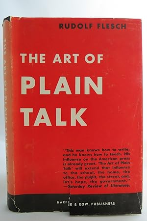 ART OF PLAIN TALK (DJ protected by a brand new, clear, acid-free mylar cover)