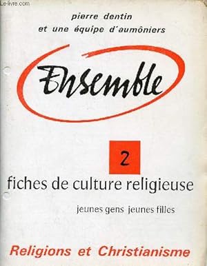 Seller image for Ensemble - n2 fiches de culture religieuse jeunes gens jeunes filles - Religions et christianisme. for sale by Le-Livre