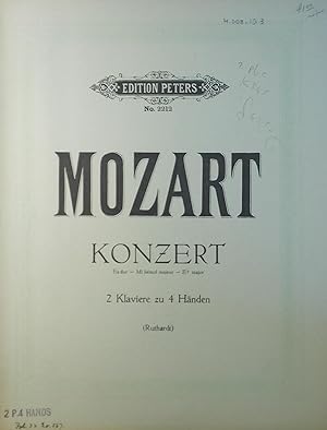 Konzert, Es dur, 2 Klaviere zu 4 handen (2 Piano Concerto, K365), ed. Ruthardt, 2 copies