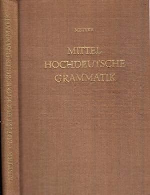 Image du vendeur pour Mittel-Hochdeutsche Grammatik mis en vente par Jonathan Grobe Books