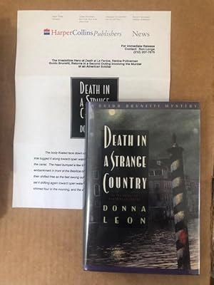 Seller image for Death in a Strange Country. A Guido Brunetti Mystery for sale by The Groaning Board