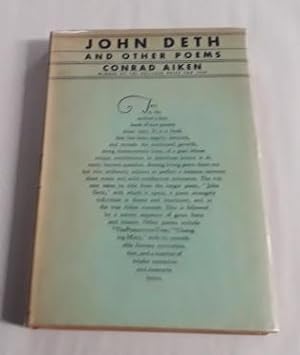 John Deth and Other Poems (First Edition with Dust Jacket) 1930