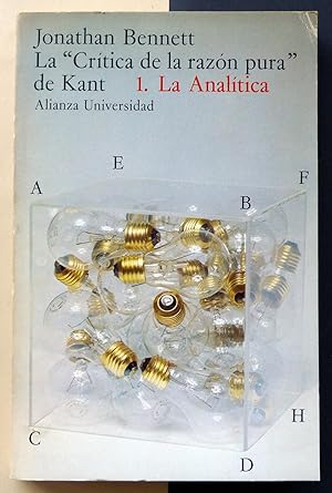 La "Crítica de la razón pura" de Kant. 1. La Analítica.