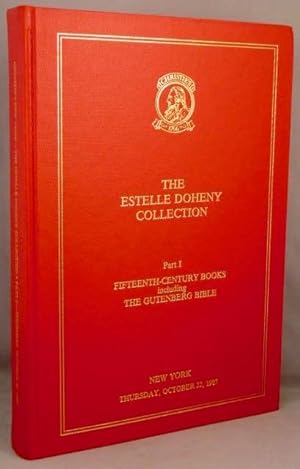 The Estelle Doheny Collection: Part I, Fifteenth-century Books including the Gutenberg Bible.