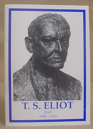 Image du vendeur pour T S Eliot Poet 1888 - 1965 mis en vente par Eastleach Books