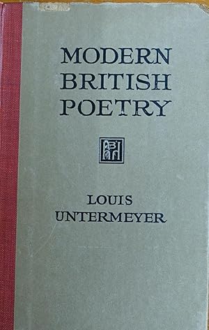 Seller image for Modern British Poetry for sale by Faith In Print