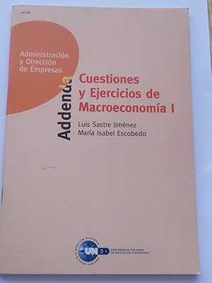 Imagen del vendedor de Cuestiones y ejercicios de macroeconoma I a la venta por Libros Ambig