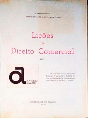 LIÇÕES DE DIREITO COMERCIAL.