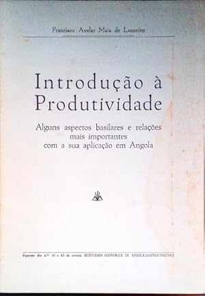 Seller image for INTRODUO  PRODUTIVIDADE. for sale by Livraria Castro e Silva