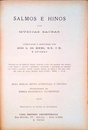 SALMOS E HINOS COM MÚSICAS SACRAS.