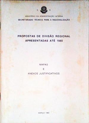 PROPOSTAS DE DIVISÃO REGIONAL APRESENTADAS ATÉ 1980.