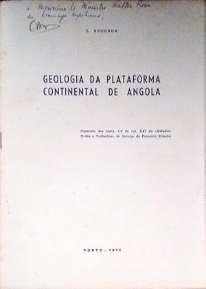 GEOLOGIA DA PLATAFORMA CONTINENTAL DE ANGOLA.