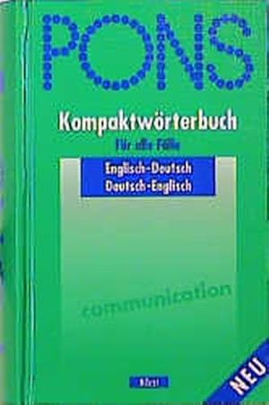 PONS Kompaktwörterbuch für alle Fälle: PONS Kompaktwörterbuch, Englisch