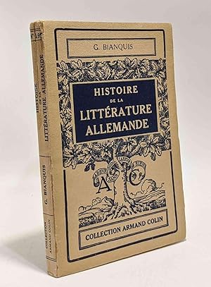 Imagen del vendedor de Histoire de la littrature Allemande - collection Armand Colin n195 - 3e dition revue et corrige a la venta por crealivres