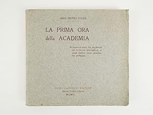 La Prima Ora della Academia [accademia]