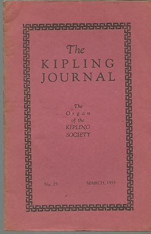 The Kipling Journal The Organ of the KIpling Society