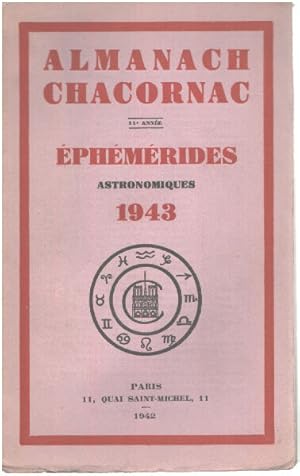 Almanach chacornac éphémerides astronomiques 1943