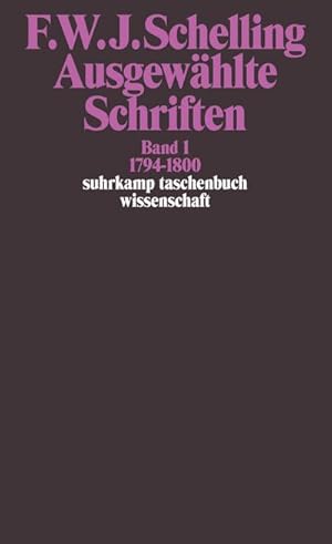 Bild des Verkufers fr Ausgewhlte Schriften I. 1794 - 1800 : Ausgewhlte Schriften in 6 Bnden, Band 1 zum Verkauf von AHA-BUCH GmbH