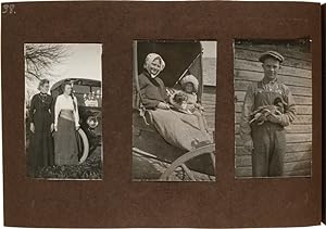 Seller image for PAIR OF ALBUMS CONTAINING NEARLY 500 PHOTOGRAPHS OF FARM AND FAMILY LIFE IN NEBRASKA IN THE EARLY 20th CENTURY] for sale by William Reese Company - Americana