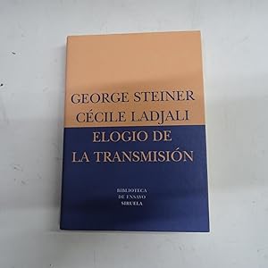 Image du vendeur pour ELOGIO DE LA TRANSMISION. Maestro y alumno. mis en vente par Librera J. Cintas